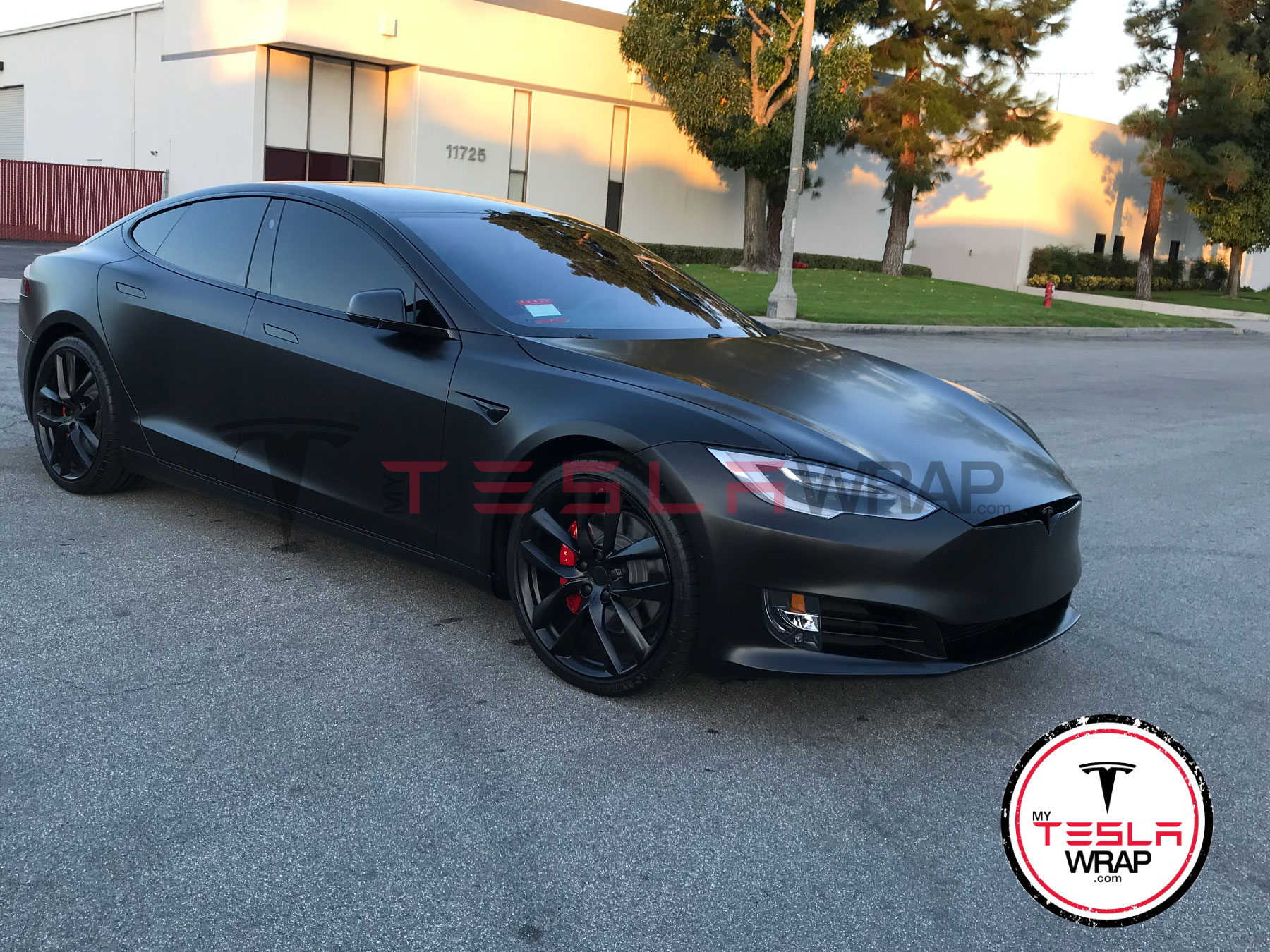 Tesla Model S wrapped
