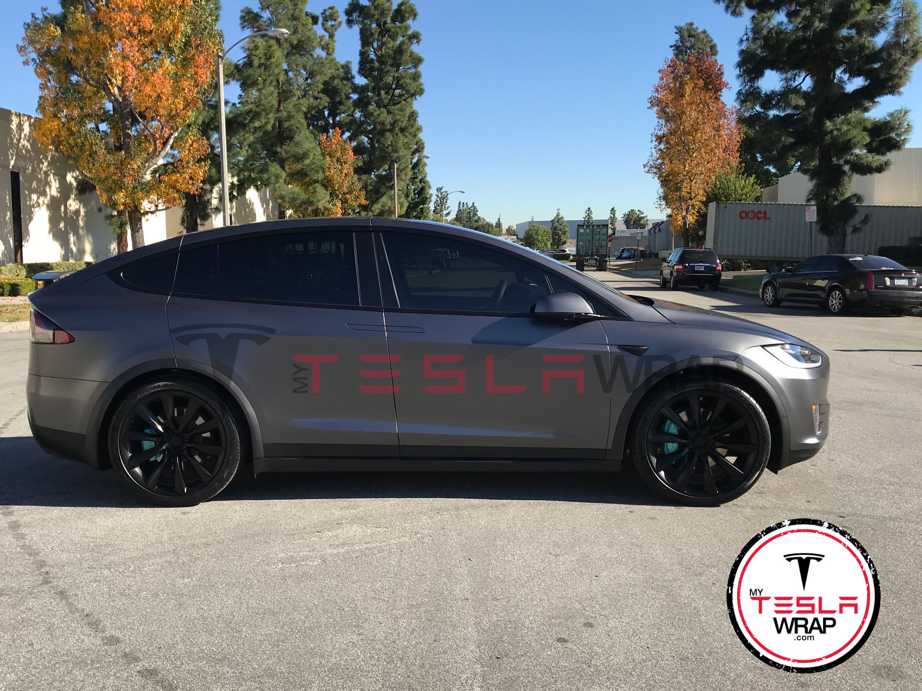 Tesla Model X Matte black wrap